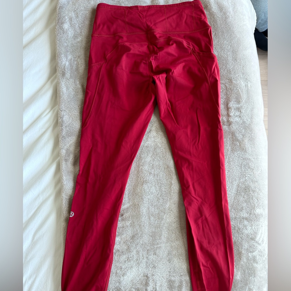 Lululemon Red Leggings Size 6
